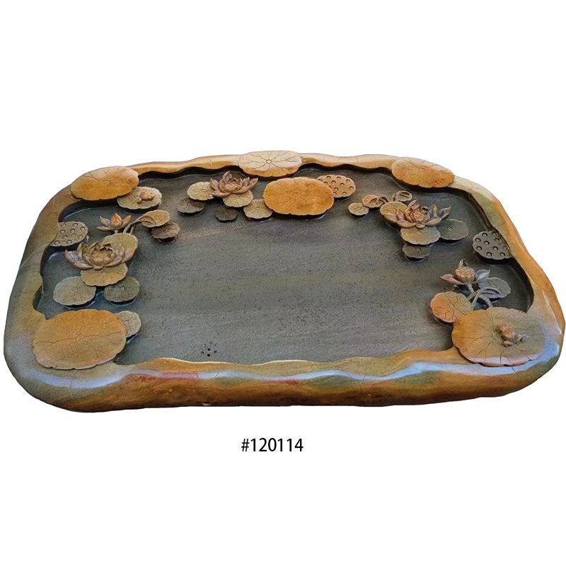 Chinese Style Hand-carved Tea Tray